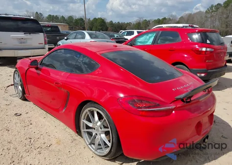 2014 Porsche Cayman S из США, поврежденный, VIN WP0AB2A89EK192769